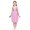 Pink, variant on Aislor Girls Chiffon Sequins Ballet Dance Gymnastics Lyrical Dress Irregular Leotard Skirt Lavender 3XL