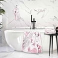 thumbnail image 6 of GZHJMY Romantic Eiffel Tower Soft Cotton Towel Sets 2 Piece,1 Bath Towel 1 Hand Towel Quick Dry Highly Absorbent Bath Towels Washcloths for Bathroom, Gym, Hotel, and Spa Bathroom Towels, 6 of 7