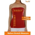 thumbnail image 3 of AllyCat 3 Pack Women's Seamless Stretch Long Bandeau Tube Top Ribbing Bottom Slimming Shirt, 3 of 7