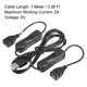 thumbnail image 2 of USB Extensión Cable con ON/OFF Interruptor 1 Metro USB Macho a Doble Hembra Extensión Cable para Escritorio Lámpara Ventilador LED Luz Tira Negro, 2 of 5