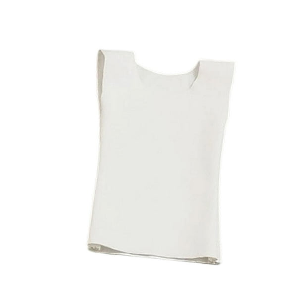 Figura de acción a escala 1/6, ropa, camiseta sin mangas, moda, tela, mini muñeca, disfraz Blanco