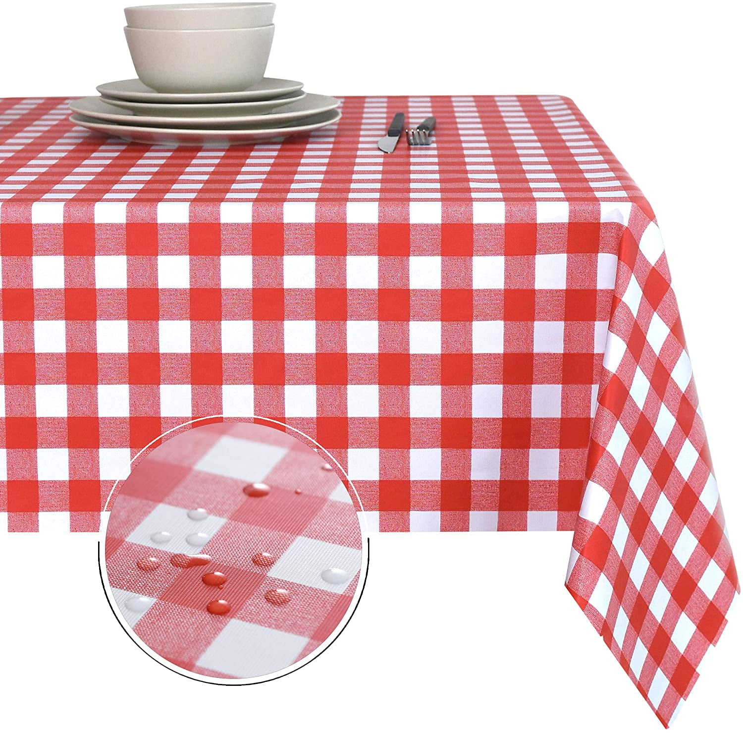 Mixed Dog Lots of Dogs Rectangle Tablecloth Spill Water Proof for Outdoor Indoor Table 54x72 