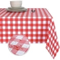 thumbnail image 1 of Vinyl Table Cloth, Oil-Proof Spill-Proof 100% Waterproof PVC Square Tablecloth, Wipeable Plastic Table Cover for Outdoor, Picnic, Camping, 1 of 5