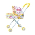 thumbnail image 2 of Cochecito de muñecas, carrito de empuje, juguete educativo, juego de rol, simulación de cochecito para niños amarillo, 2 of 7