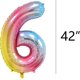 thumbnail image 3 of Otro jardín decorativo Decoraciones para fiestas de unicornio de 6to cumpleaños, Globos de unicornio de 100 cm Decoraciones para fiestas de cumpleaños, Globos de aluminio para nacimiento de 6 año, 3 of 5