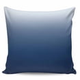 thumbnail image 2 of Navy Blue Ombre Throw Pillow Covers, Soft Pillowcases with Invisible Zipper, Modern Abstract Art Gradient Aesthetics Decorative Pillow Cushion Covers for Living Room Couch Sofa Bed 16x16 Inches, 2 of 8