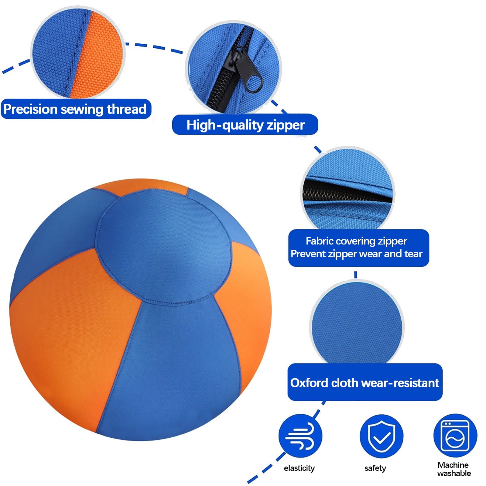 Herding Ball for Dogs, Durable Giant Dog Ball for Australian Shepherd, Cattle Dog, Border Collie for Outdoor Play M