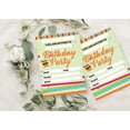 thumbnail image 4 of Darling Souvenir Green Birthday Invitation Card Printable Fill or Write In Blank Invites Party Supplies Pack Of 28 5 x 7 Inches, 4 of 5