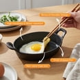 thumbnail image 3 of Daluvenix Cast Iron Pan with Handle, Teppanyaki Grill Plate with Wood Tray for BBQ Tray, Barbecue Griddle Steak Plate for Restaurant and Home Cooking, 4packs, 3 of 8