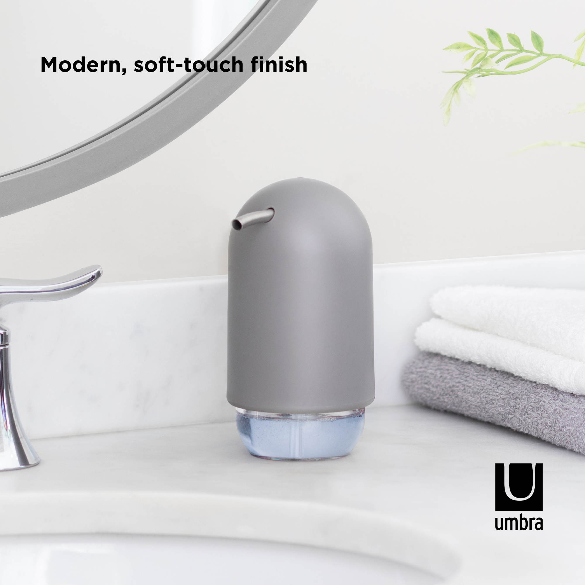 Umbra Touch Soap Dispenser - Modern Soft-Touch Design In Slate Blue