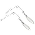 thumbnail image 1 of Unique Bargains 30Pcs Fishing Spinnerbait Wire with Blade, Large-sized Willow Leaf, Silver Tone, 1 of 5