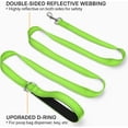 thumbnail image 2 of LAICAIW Double-Sided Reflective Dog Leash, 6 FT/5 FT/4 FT, Padded Handle Nylon Dogs Leashes for Medium & Large Dogs Walking, Green, 6FT, 2 of 6