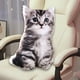 thumbnail image 3 of Almohada de gato en 3D, animales de peluche, juguete de peluche, muñeco abrazable lavable, almohada para sofá, recuerdo de fiesta, regalos de, 3 of 6