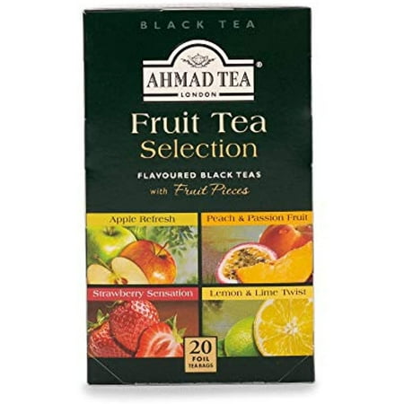 Ahmad Tea Fruit Tea Selection, 20-Count (Pack Of 6)