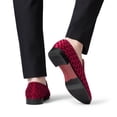thumbnail image 7 of Bruno Marc Men's Dress Loafers Velvet Tuxedo Slip-on Shoes Wedding Party Red Bottom for Male, 7 of 7