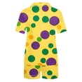 thumbnail image 4 of Feancey 2 Piece Lounge Set Women Mardi Gras Pjs Shorts Set Novelty Mask Print Sleepwear Loungewear Soft Short Sleeve Button Down Pajamas Sets Todays Birthday Gifts Multicolor M, 4 of 5