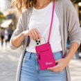 thumbnail image 5 of Clossjun Men Women Crossbody Bag Lightweight Fabric Phone Purse with 2 Zipper Mini Handbag Adjustable Belt Casual Packs For Work Out Back To School Blue, 5 of 6