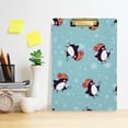 thumbnail image 6 of FMSHPON Merry Christmas Penguins Clipboard Hardboard Wood Nursing Clip Board and Pull for Standard A4 Letter 13x9 inches, 6 of 8