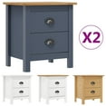 thumbnail image 3 of vidaXL Bedside Cabinet Accent End Table Living Room Office Solid Wood Pine, 3 of 34
