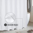 thumbnail image 3 of Cortina de ducha, 180 x 180 cm, cortina de baño textil para baño, cortina de baño de tela, impermeable, lavable, 3 of 5