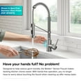 thumbnail image 4 of KRAUS Bolden Touchless Sensor Commercial Style 2-Function Single Handle Pull Down Kitchen Faucet in Brushed Brass / Matte Black, 4 of 8