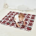 thumbnail image 2 of Red Football Helmets with Bows Pattern Blanket,Comfortable Soft Lamb Wool Throw Blanket,All Season,Warm Lightweight Blankets for Sofa Bed Couch Living Room Chair,30"x40", 2 of 4