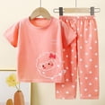thumbnail image 2 of 2Pcs Summer Outfits Set for Toddler Girls – Cute Flower Short Sleeve T-Shirt & Pants, Gift Idea Summer 2Pcs Gift Outfits Set Girls Summer Set 1-10 Years,18-24 Months, 2 of 4