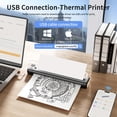 thumbnail image 2 of Rongta F81 Portable Thermal Printer, Wireless And Inkless Printing for Smartphones, Laptops, A4/Letter Support, 203 DPI High Resolution, And Travel-Friendly, 2 of 11