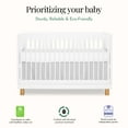 thumbnail image 3 of evolur Art Deco Crib in White/Gold, 3 of 6