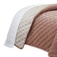thumbnail image 2 of Saltoro Sherpi 3 Piece Twin Size Coverlet Set with Stitched Diamond Pattern, Pink, 2 of 3