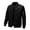 Black Coats for Men, variant on Men's Quilted Baseball Fleece Jacket Slim Fashion Ribbed Collar Winter Warm Loose Jacket with Pockets Black L