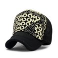 thumbnail image 1 of Hombres y mujeres sombreros de sol de verano hip hop punk rock gorra de camión gorras de béisbol de malla moda fresca al por mayor hola suerte  unisex, 1 of 2