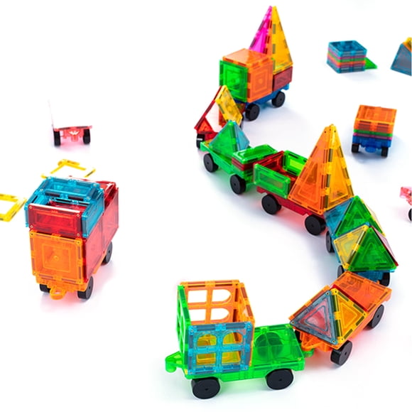 Magnetic Car Truck Wheel Set Magnetic Car Truck Wheel Set Magnetic Blocks Magnet Tiles Building Blocks Toys For Boys Girls