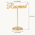 Table Signag 12 Pack Gold Reserved Table Signs for Wedding Bulk - Walmart.com