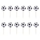 thumbnail image 1 of 24 Pcs Baby Football Cake Decorating Soccer Cupcake Toppers Soccer Topper Dessert Insert Card, 1 of 2