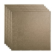 FASÄDE Border Fill Decorative Vinyl 2ft x 2ft Lay in Ceiling Panel in Brushed Nickel (5 Pack)
