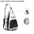 thumbnail image 2 of Sports Sling Backpack - Baseball, Football, Soccer, Basketball Print – Lightweight Crossbody Bag for Hiking, Gym, Travel – Athletic Gift for Sports Lovers, 2 of 4