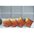 thumbnail image 2 of Ambesonne Orange Throw Pillow Cover 4 Pack, Grunge Retro Mosaic, 16", Orange Yellow, 2 of 7