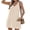 30# Beige, variant on Swimsuit Coverup for Women 2026 Summer Bathing Suit Cover Up Waffle Knit V Neck Sleeveless Beach Dresses with Pockets,Hot Pink L
