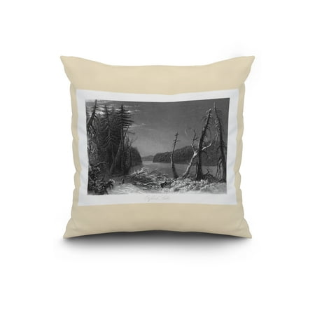 Quebec Canada View Of Orford Lake 20x20 Spun Polyester Pillow