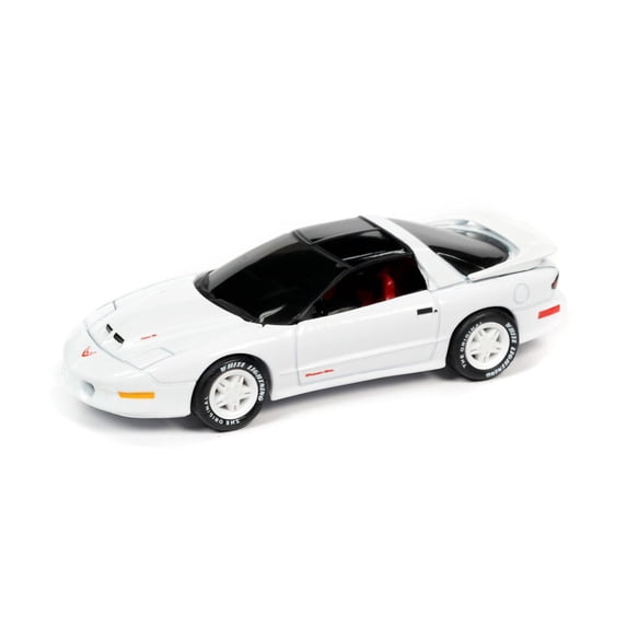 1996 Pontiac Trans Am, Bright White - Johnny Lightning JLSP149/24B - 1/64 scale Diecast Model Toy Car