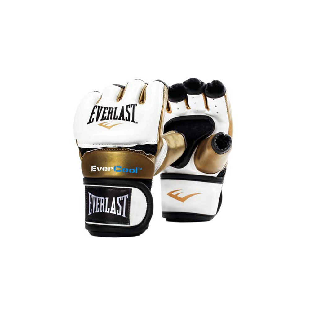 EVERLAST Open Finger Gloves Loop Combat MMA Boxing Grappling Gym Weight Training 