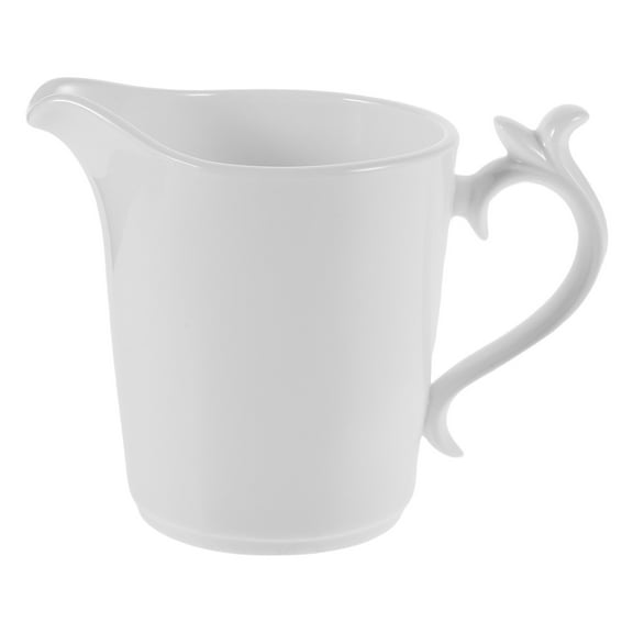 FRCOLOR Retro Ceramic Milk Creamer Jug With Handle Multi-Functional Milk Frothing Jug Gravy Pitcher Small Milk Container Ceramic Syrup Pitcher 260ml