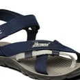 thumbnail image 5 of JMAT-Paragon Men's Comfortable Blue Flat Sandals, Mid Heel Platform Open Toe, Size 8, 5 of 5