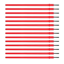 MLINS 100 Pcs Children's Small Brush Canvas Palette Watercolor Paint Brushes Student Red
