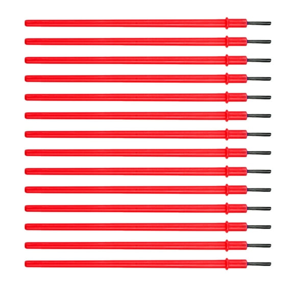 MLINS 100 Pcs Children's Small Brush Canvas Palette Watercolor Paint Brushes Student Red