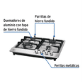 thumbnail image 2 of Parrilla de gas empotrable 4 Quemadores Foset PAGA-4EX, 2 of 3