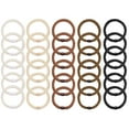 thumbnail image 2 of Livhil 30 Pcs Hair Ties No Damage No Crease Hair Elastics, Hair Ties for Women Girls, Elastics Hair Bands Ponytail Holders for Thick Hair (Black/Brown/White/Beige/Coffee), 2 of 6