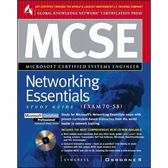 Pre-Owned MCSE Networking Essentials Study Guide (Exam 70-58) (Certification Study Guides) Paperback