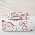 thumbnail image 5 of jejeloiu Pink Cowgirl Boot Bow Twin Quilt Set Kids,Cute Western Print Twin Coverlet Set,2 Pieces, 5 of 7